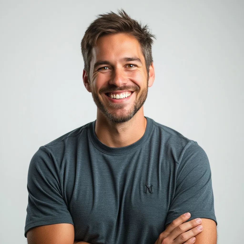 Portrait souriant du client Antoine D.