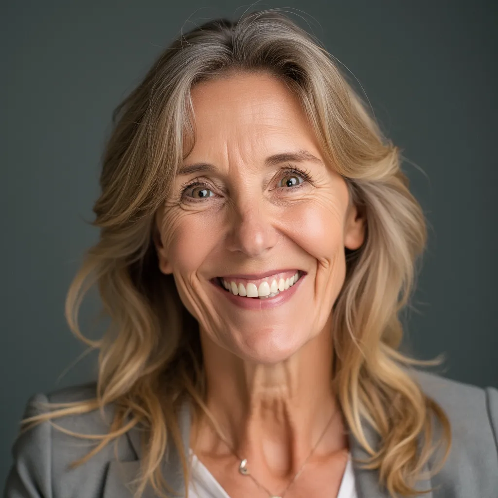 Portrait souriant de la cliente Sophie L.